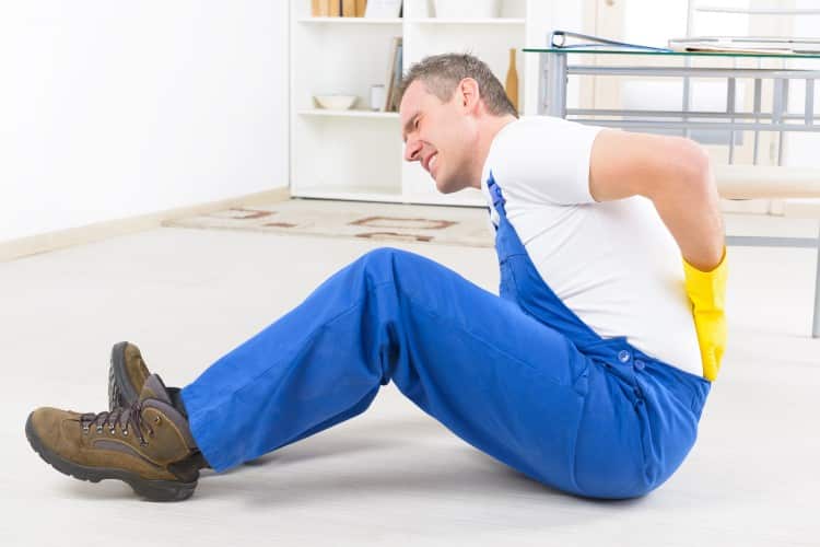 construction back injury workers compensation claim