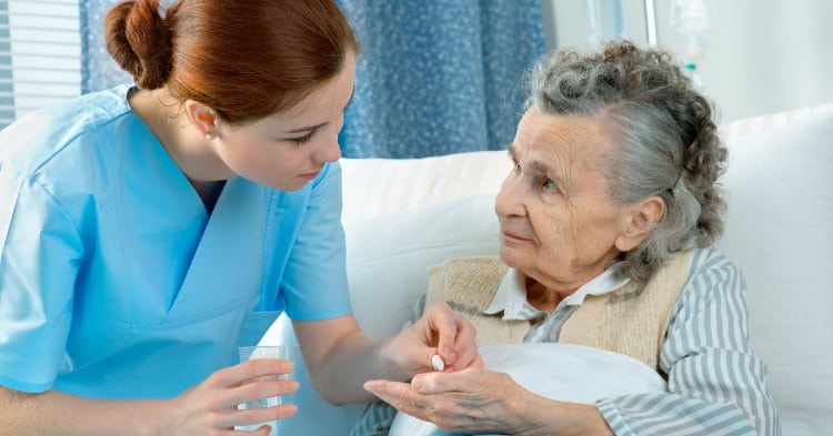 Nursing Home Patient With Caretaker 1