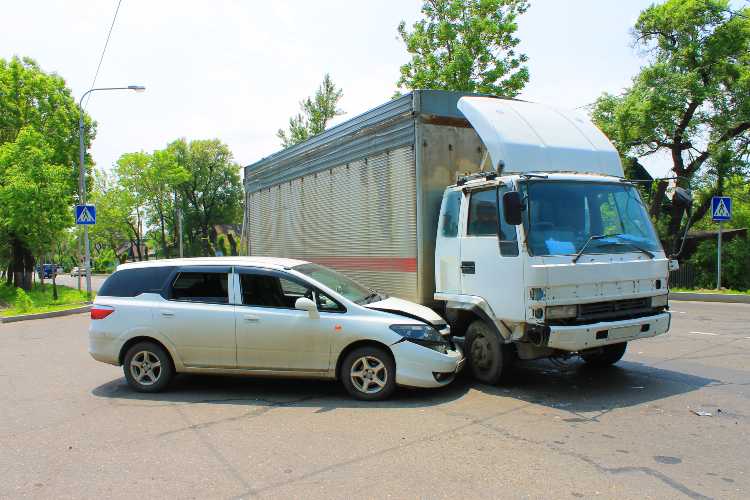 Box Truck Accident Crash With Car